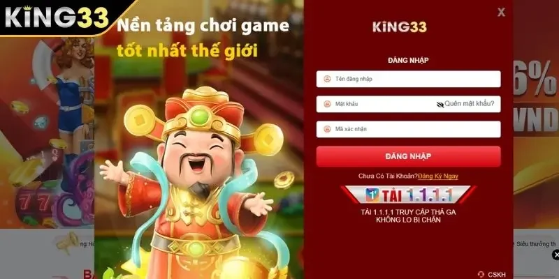 Cụ thể các bước đăng nhập KING33 cho người mới