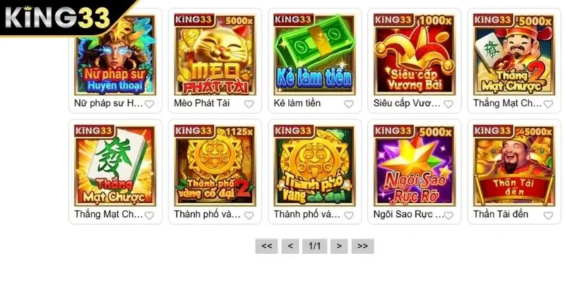 Kho trò chơi đa dạng phong phú Kho trò chơi đa dạng phong phú