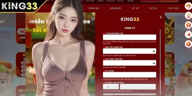 Thao tác đăng ký KING33 chuẩn được chuyên gia chia sẻ